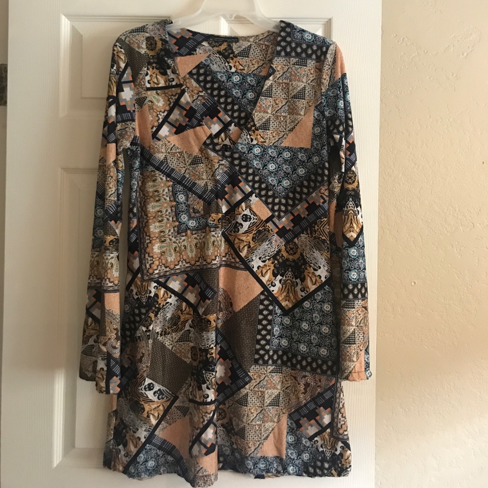 Zara Velvet Pattern Dress